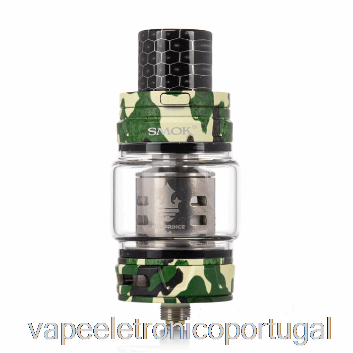 Vape Eletrônico Smok Tfv12 Prince Sub-ohm Tanque Verde Camuflado